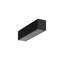 2m aluprofil LINEA20 EE7F/TY - Sort anodiseret, påbygning, LED skinne