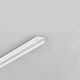 1m aluprofil SLIM8 AC2/Z - Hvid lakeret, påbygning, LED skinne