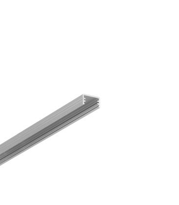2m aluprofil SLIM8 AC2/Z - Anodiseret, påbygning, LED skinne
