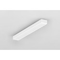 1m aluprofil SLIM8 AC2/Z - Hvid lakeret, påbygning, LED skinne