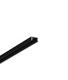 2m aluprofil SLIM8 AC2/Z - Sort anodiseret, påbygning, LED skinne