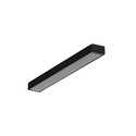 2m aluprofil SLIM8 AC2/Z - Sort anodiseret, påbygning, LED skinne