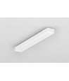 2m aluprofil SLIM8 AC2/Z - Hvid lakeret, påbygning, LED skinne