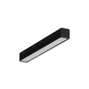 40 stk. 2m aluprofil SMART10 AC2/Z - Sort anodiseret, påbygning, LED skinne