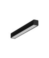40 stk. 2m aluprofil SMART10 AC2/Z - Sort anodiseret, påbygning, LED skinne