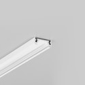 1m aluprofil SURFACE10 BC/UX - Hvid lakeret, påbygning, LED skinne