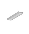 1m aluprofil SURFACE10 BC/UX - Anodiseret, påbygning, LED skinne