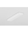 1m aluprofil SURFACE10 BC/UX - Hvid lakeret, påbygning, LED skinne