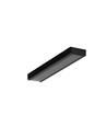 2m aluprofil SURFACE10 BC/UX - Sort anodiseret, påbygning, LED skinne
