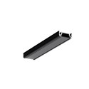 40 stk. 2m aluprofil SURFACE10 BC/UX - Sort anodiseret, påbygning, LED skinne