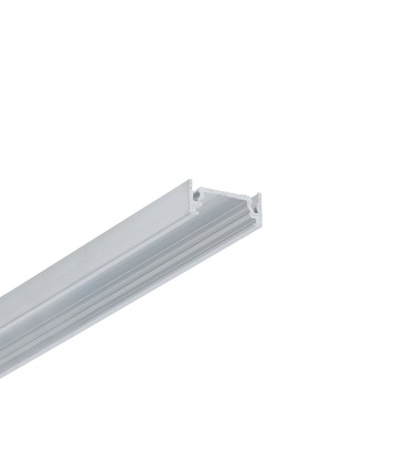 2m aluprofil SURFACE10.V2 BC/U - Ubehandlet aluminium, påbygning, LED skinne