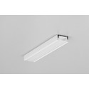 2m aluprofil SURFACE10.V2 BC/U - Hvid lakeret, påbygning, LED skinne