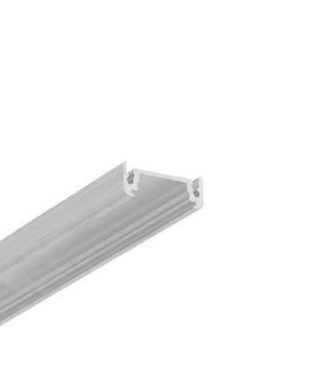 1m aluprofil SURFACE14 EE7F/TY - Ubehandlet aluminium, påbygning, LED skinne