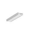 1m aluprofil SURFACE14 EE7F/TY - Ubehandlet aluminium, påbygning, LED skinne