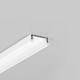 1m aluprofil SURFACE14 EE7F/TY - Hvid lakeret, påbygning, LED skinne