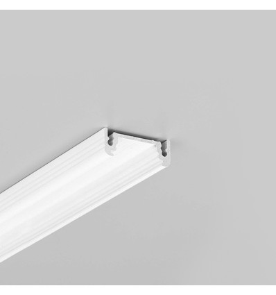 1m aluprofil SURFACE14 EE7F/TY - Hvid lakeret, påbygning, LED skinne