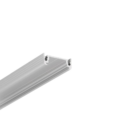2m aluprofil SURFACE14 EE7F/TY - Anodiseret, påbygning, LED skinne