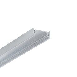 LED strip 2m aluprofil SURFACE14.V2 EE7F/Y - Ubehandlet aluminium, påbygning, LED skinne
