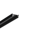 2m aluprofil SURFACE14.V2 EE7F/Y - Sort anodiseret, påbygning, LED skinne