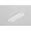 2m aluprofil SURFACE14.V2 EE7F/Y - Hvid lakeret, påbygning, LED skinne