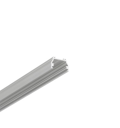2m aluprofil UNI12 BCD/U - Anodiseret, påbygning, LED skinne
