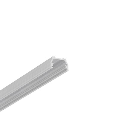 2m aluprofil UNI12 BCD/U - Ubehandlet aluminium, påbygning, LED skinne