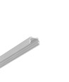 2m aluprofil UNI12 BCD/U - Ubehandlet aluminium, påbygning, LED skinne