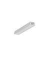 2m aluprofil UNI12 BCD/U - Ubehandlet aluminium, påbygning, LED skinne