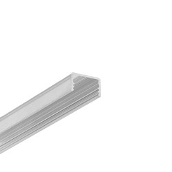 LED strip 2m aluprofil UNI14 BC3/Y - Ubehandlet aluminium, påbygning, LED skinne
