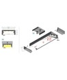 1m aluprofil WIDE24 G/W - Anodiseret, påbygning, LED skinne