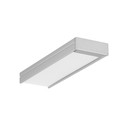 1m aluprofil WIDE24 G/W - Anodiseret, påbygning, LED skinne