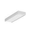 1m aluprofil WIDE24 G/W - Ubehandlet aluminium, påbygning, LED skinne