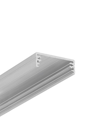 2m aluprofil WIDE24 G/W - Ubehandlet aluminium, påbygning, LED skinne 2m aluprofil WIDE24 G/W - Ubehandlet aluminium, påbygning, LED skinne