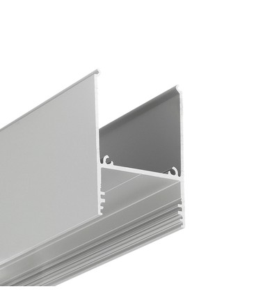 1m aluprofil COMBO30-01 ACDE-9 - Anodiseret, påbygning, LED skinne