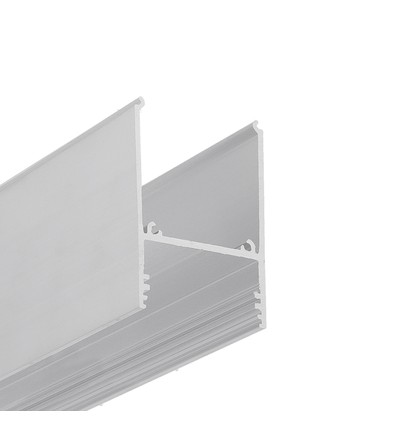 1m aluprofil COMBO30-01 ACDE-9 - Ubehandlet aluminium, påbygning, LED skinne