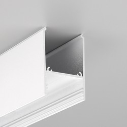 LED strip 1m aluprofil COMBO30-01 ACDE-9 - Hvid lakeret, påbygning, LED skinne