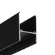 1m aluprofil COMBO30-01 ACDE-9 - Sort anodiseret, påbygning, LED skinne