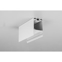 1m aluprofil COMBO30-01 ACDE-9 - Hvid lakeret, påbygning, LED skinne