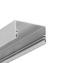 2m aluprofil LOWI C10 - Anodiseret, påbygning, LED skinne