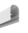 1m aluprofil NAMI23 CD-9 - Hvid lakeret, påbygning, LED skinne