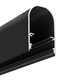 1m aluprofil NAMI23 CD-9 - Sort anodiseret, påbygning, LED skinne