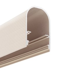 LED strip 1m aluprofil NAMI23 CD-9 - Beige lakeret, påbygning, LED skinne