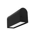 1m aluprofil NAMI23 CD-9 - Sort anodiseret, påbygning, LED skinne