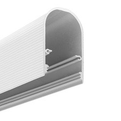 LED strip 2m aluprofil NAMI23 CD-9 - Hvid lakeret, påbygning, LED skinne