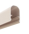 2m aluprofil NAMI23 CD-9 - Beige lakeret, påbygning, LED skinne