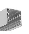 1m aluprofil PHIL53 C10 - Anodiseret, påbygning, LED skinne