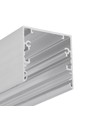 1m aluprofil PHIL53 C10 - Ubehandlet aluminium, påbygning, LED skinne