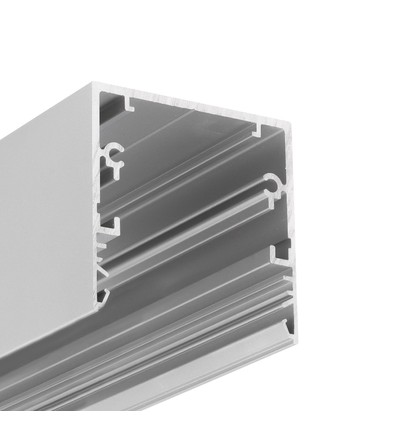 2m aluprofil PHIL53 C10 - Anodiseret, påbygning, LED skinne