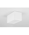2m aluprofil PHIL53 C10 - Hvid lakeret, påbygning, LED skinne