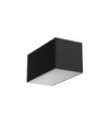 2m aluprofil PHIL53 C10 - Sort lakeret, påbygning, LED skinne